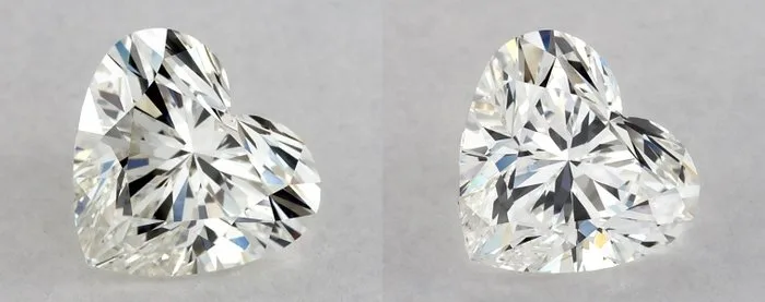 2 pcs Diamond (Natural) - 1.40 ct - Heart - I - VS1 - Gemological Institute of America (GIA)