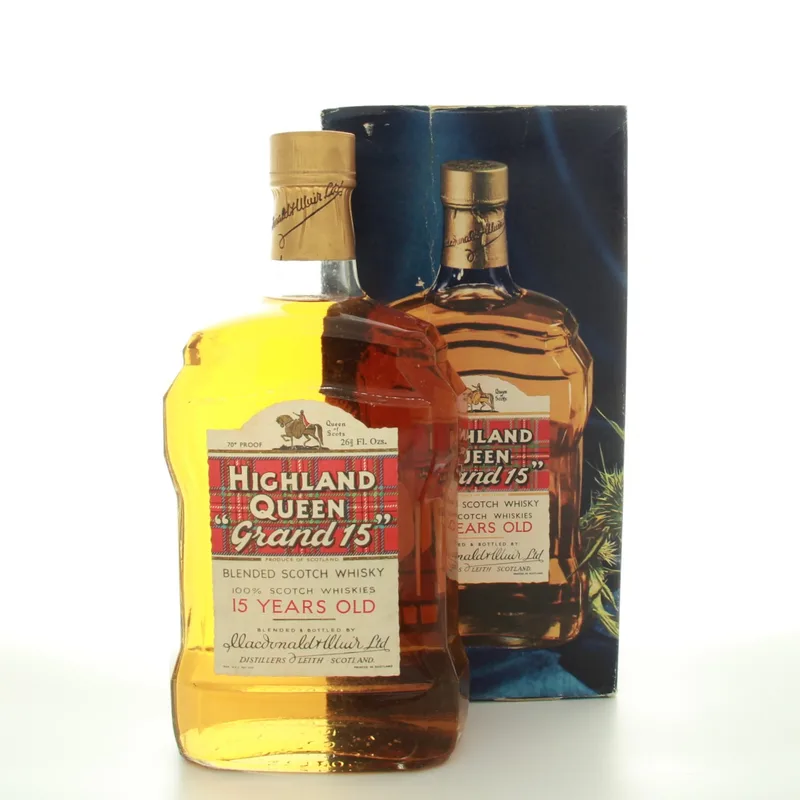 Highland Queen ‘Grand 15’ 15 Years Old (1960s Edition) (75cl, 70 Proof%)