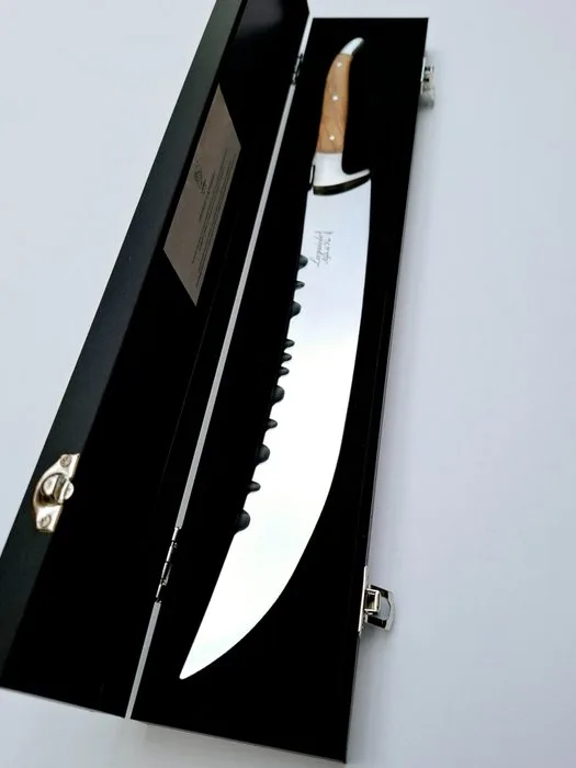 Laguiole - Champagne saber - Olive Wood handle - Style de Vie - Wine accessory - Stainless steel