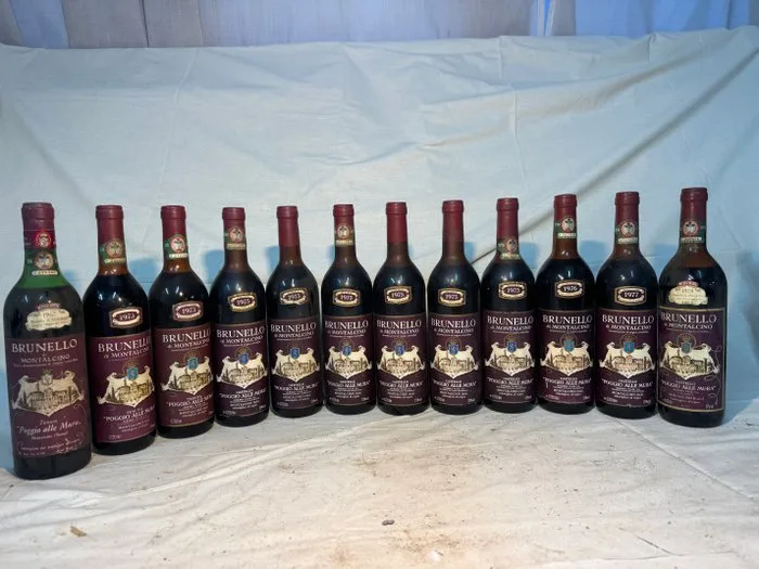 1970 Castello Poggio Alle Mura Brunello di Montalcino - Brunello di Montalcino, Tuscany Riserva - 12 Bottles (0.75L)