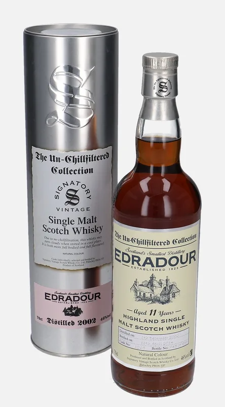 Edradour – 2002 11 Year Old Signatory Vintage Scotch Whisky Co. The Un-Chillfiltered Collection