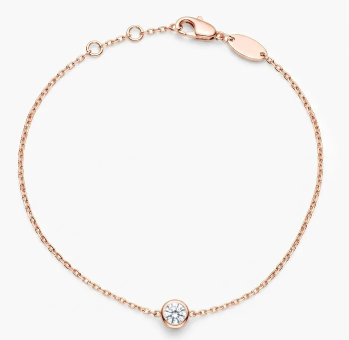 Bracelet - 18 kt. Rose gold - 0.11ct. tw. Diamond (Natural)