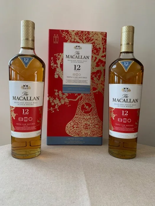 Macallan 12 years old - Year of the Pig - Triple Cask Matured - 700ml - 2 bottles