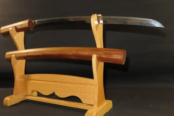 Katana - A7-169 Wakizashi w/White Sheath - Japan - Edo Period (1600-1868)
