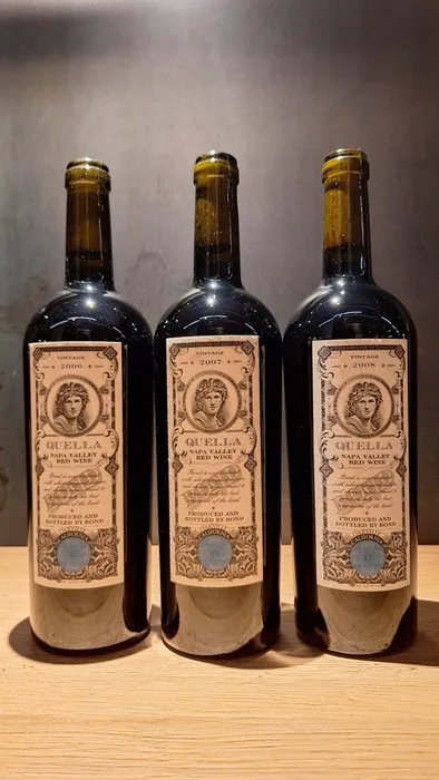 Bond Napa Valley Spring Mountain, Quella; 2006, 2007 & 2008 - California, Napa Valley - 3 Bottles (0.75L)
