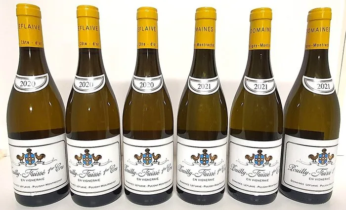 2020 x 3 & 2021 x 3 Domaine Leflaive "En Vigneraie" - Pouilly Fuissé 1er Cru - 6 Bottles (0.75L)