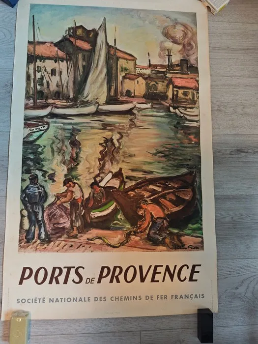 Emile Othon Friesz - Société Nationale des Chemins de fer Français - PORTS DE PROVENCE - 1940s