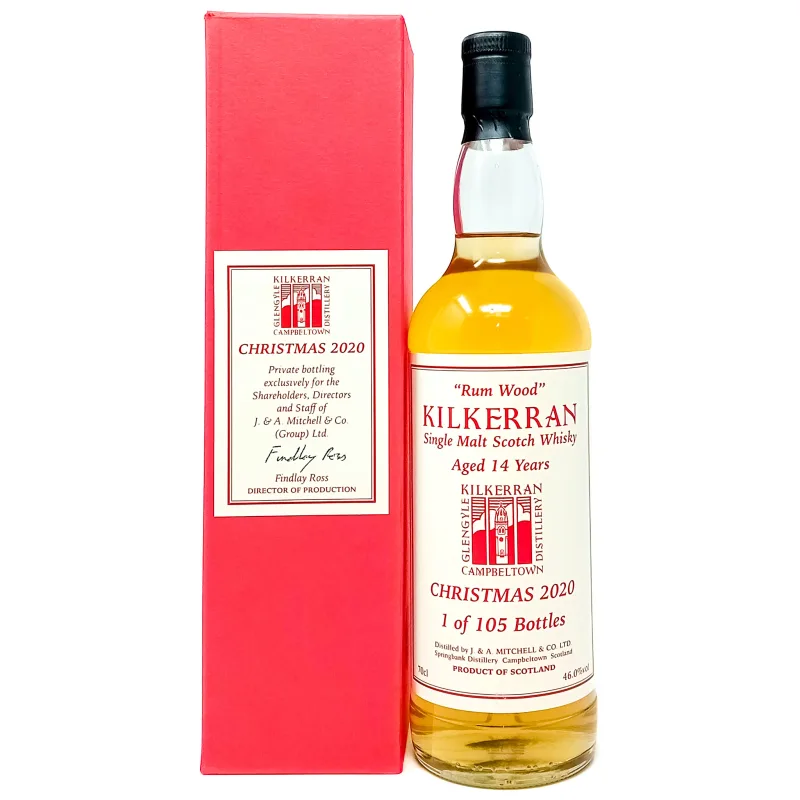 Kilkerran 14 Year Old 2020 Rum Wood Christmas Edition