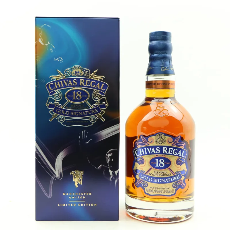 Chivas Regal – 18 Year Old Gold Signature Manchester United Limited Edition Tin (70cl, 40%)