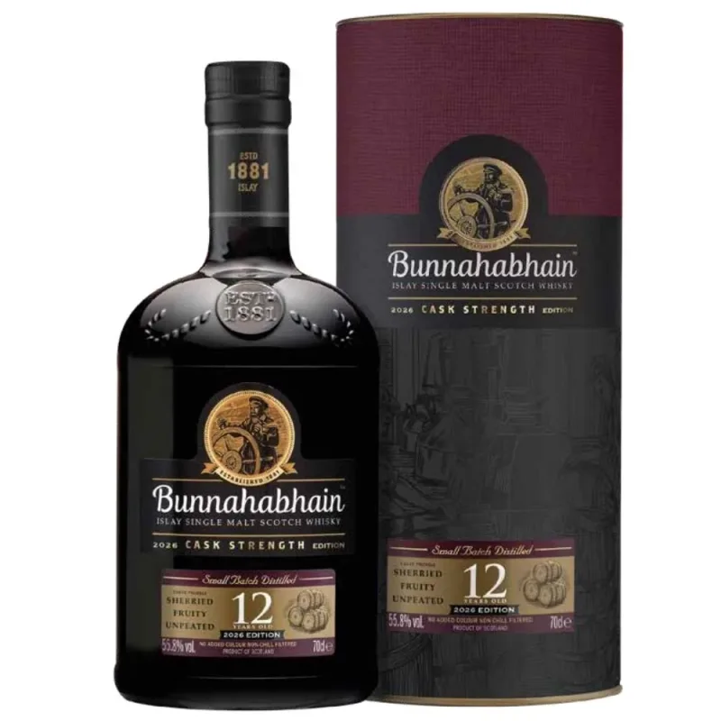Bunnahabhain – 12 Year Old Cask Strength 2026 Edition (70cl, 55.8%)