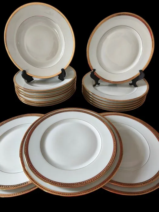 Dartigeas Limoges - Table service (20) - Porcelain - Dinner set