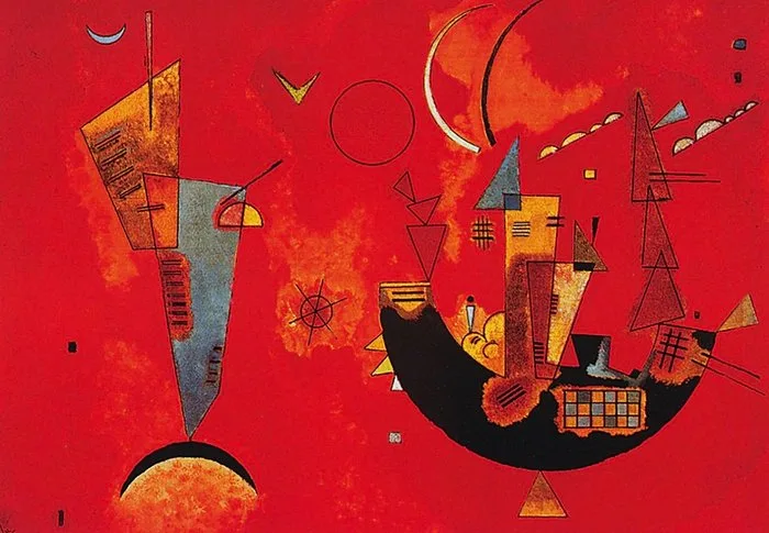 Wassily Kandinsky (1866-1944) - “With and Against, 1929”. - 70 x 50 cm