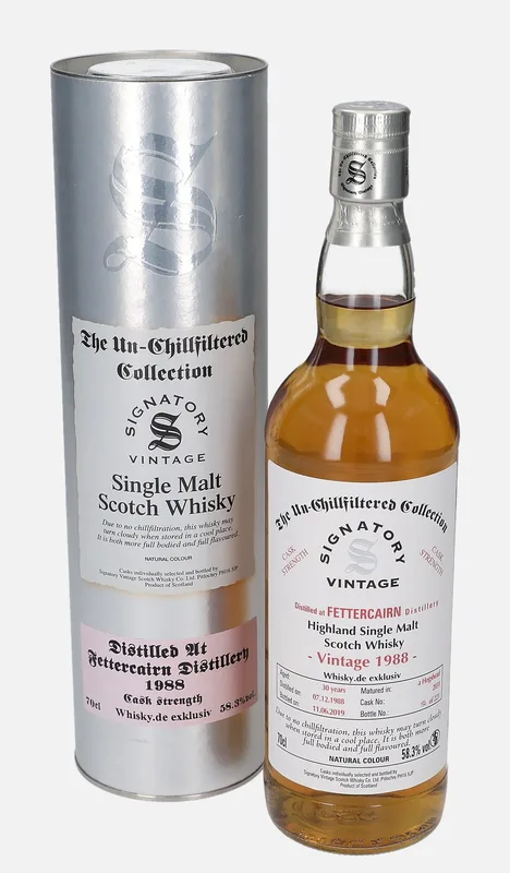 Fettercairn – 1988 30 Year Old Signatory Vintage Scotch Whisky Co. The Un-Chillfiltered Collection