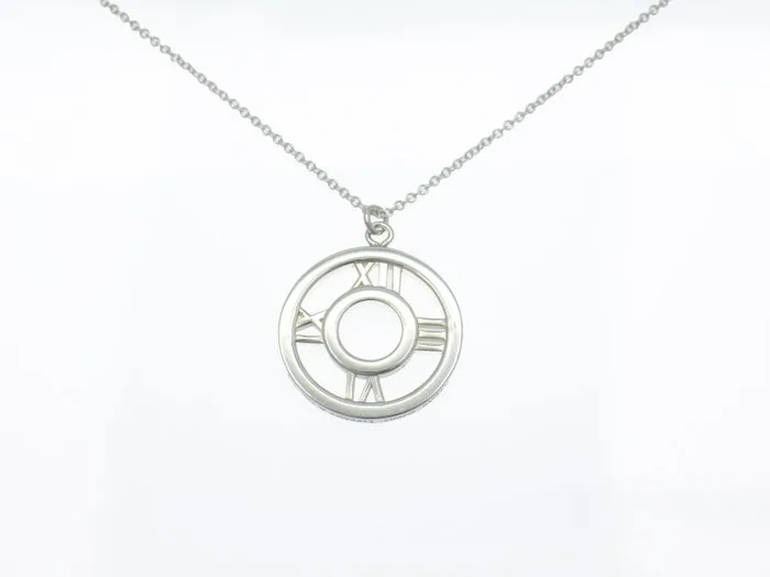 Tiffany & Co. - Necklace - Atlas Open Medallion 925 Silver