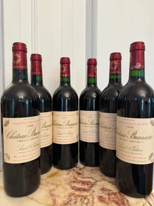 1998 Château Branaire (Duluc-Ducru) - Saint-Julien 4ème Grand Cru Classé - 6 Bottles (0.75L)