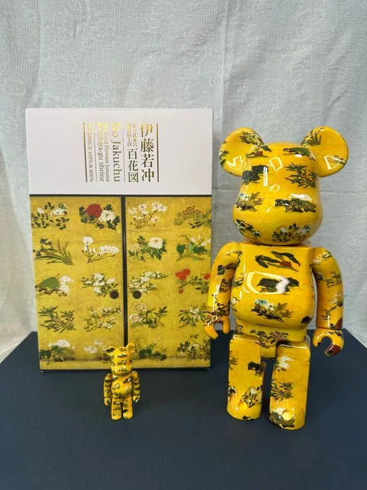 Medicom Toy - Be@rbrick 400% & 100% Ito Jakuchu "Hundred Flowers" 伊藤若冲百花図