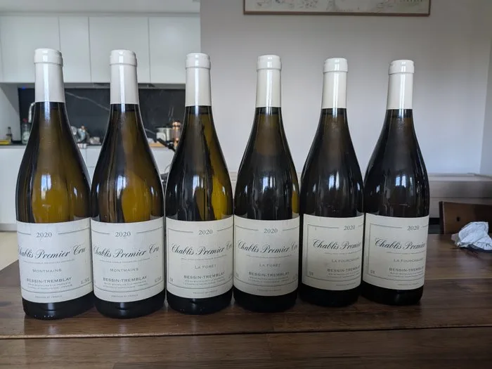 2020 x 2 Bessin-Tremblay "La Fourchaume", x 2 "Montmains" & x 2 "La Forêt" - Chablis 1er Cru - 6 Bottles (0.75L)