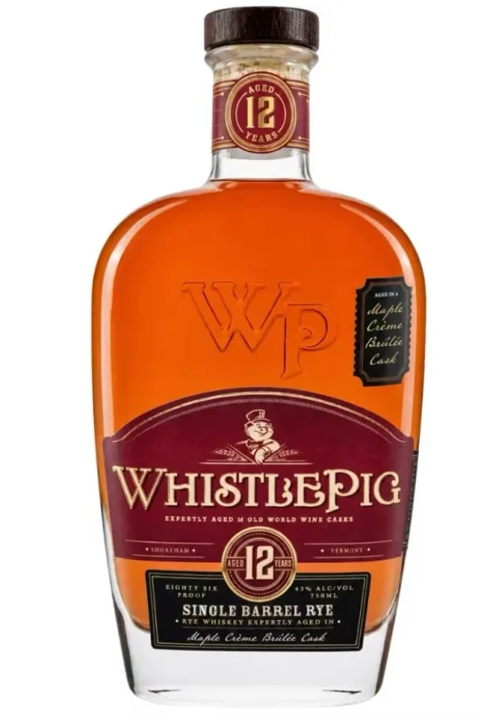 WhistlePig – 12 Year Maple Crème Brûlée Cask Rye Whiskey Limited Edition