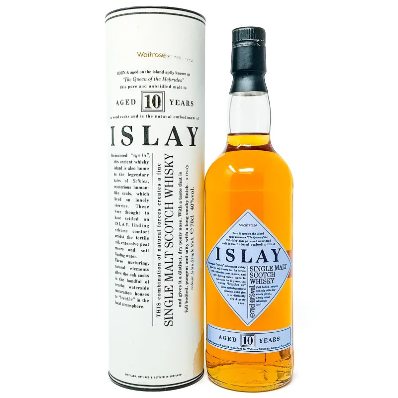 Waitrose Islay Malt 10 Year Old Single Malt Scotch Whisky (70cl, 40%)