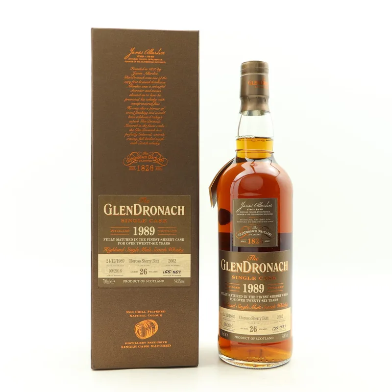 Glendronach – 1989 26 Year Old Single Cask #2662 (70cl, 54.8%)