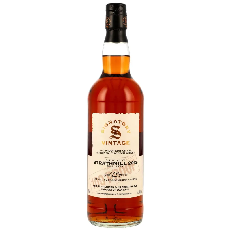 Strathmill – 12 Year Old 2012/2025 Signatory Vintage 100 Proof Edition #36