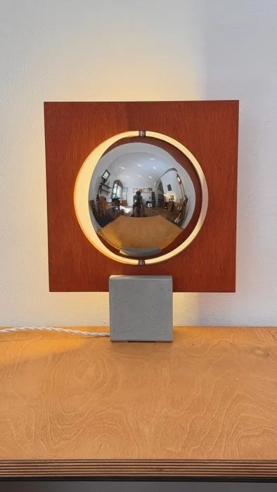 Edoardo Lietti Studio - Edoardo Lietti - Table lamp - Galileo 2.0 - Wood, Metal, Stone - Galileo 2.0 Table Lamp