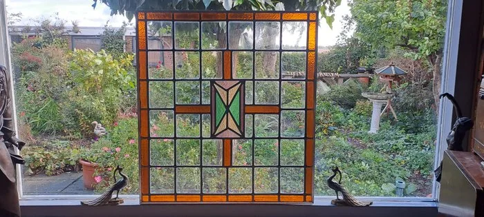 Art Deco Stained glass window - 1920-1930
