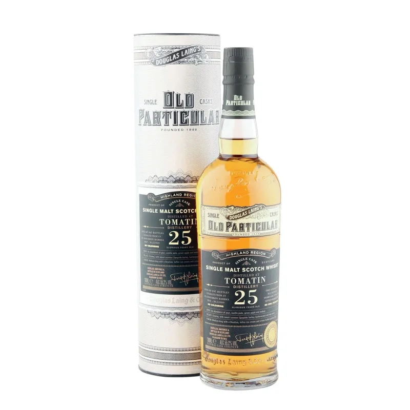 Tomatin – 25 Year Old 1995 Douglas Laing Old Particular Single Ex-Bourbon Barrel DL13909 Highland Single Malt Scotch Whisky (2020) (70cl, 55.2%)