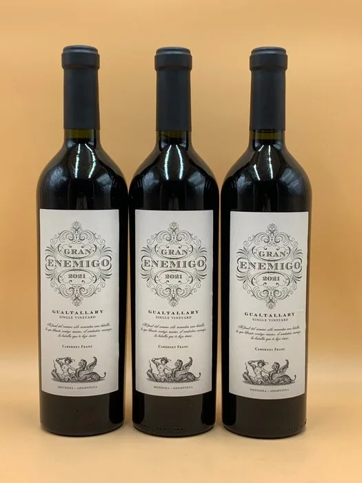 2021 Gran Enemigo, Gualtallary Single Vineyard Cabernet Franc - Tupungato - 3 Bottles (0.75L)