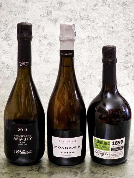 2013 Champagne Assailly, Champagne Assailly - Millésime 2013; Champagne Mongamin, Parcellaires - Avize Blanc de Blancs; - Champagne, Avize Grand Cru, Millésime, Blanc de Blancs, Brut - 3 Bottle (0.75L)