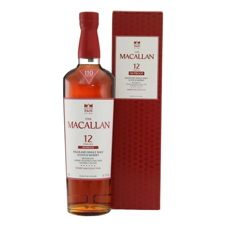 Macallan – 12 Year Old Sherry Oak Collection 110 Proof