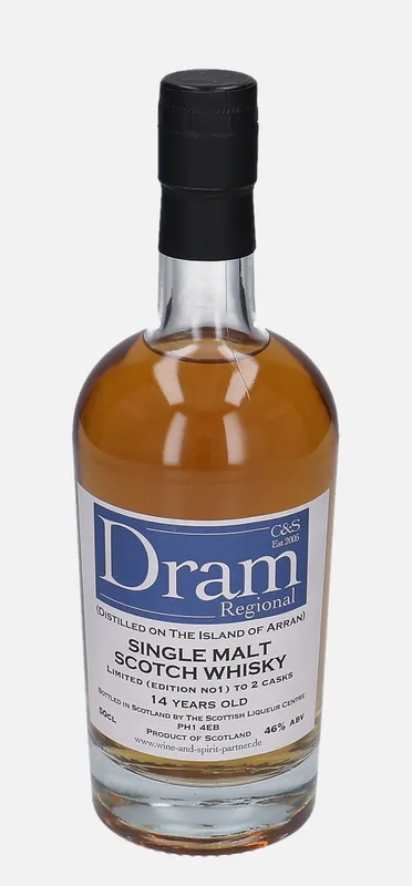 Arran – 14 Year Old Scottish Liquer Centre Dram Regional Limited (Edition No1) to 2 Casks
