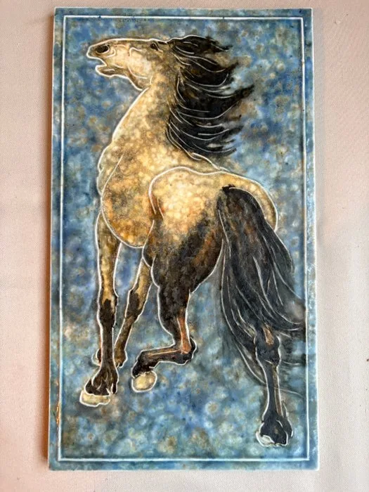 Meissen - Heinz Werner - Wall plate - Porcelain, Ceramic - Beautiful wall panel
