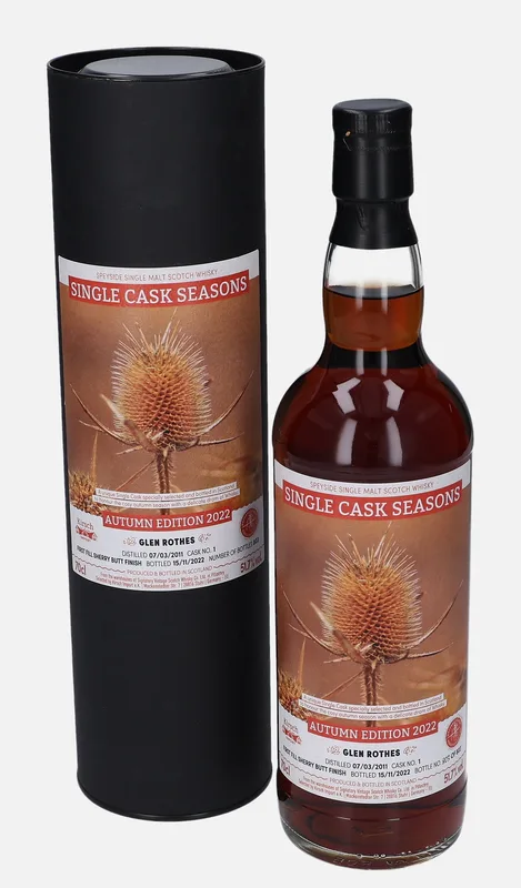 Glenrothes – 2011 Signatory Vintage Scotch Whisky Co. Single Cask Seasons Autumn Edition 2022 (70cl, 51.7%)