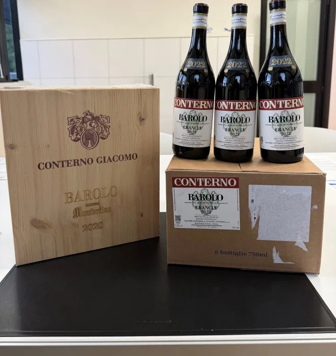 Conterno: Francia 2022 x3 & Monfortino Riserva 2020 x3 - Barolo DOCG - 6 Bottles (0.75L)