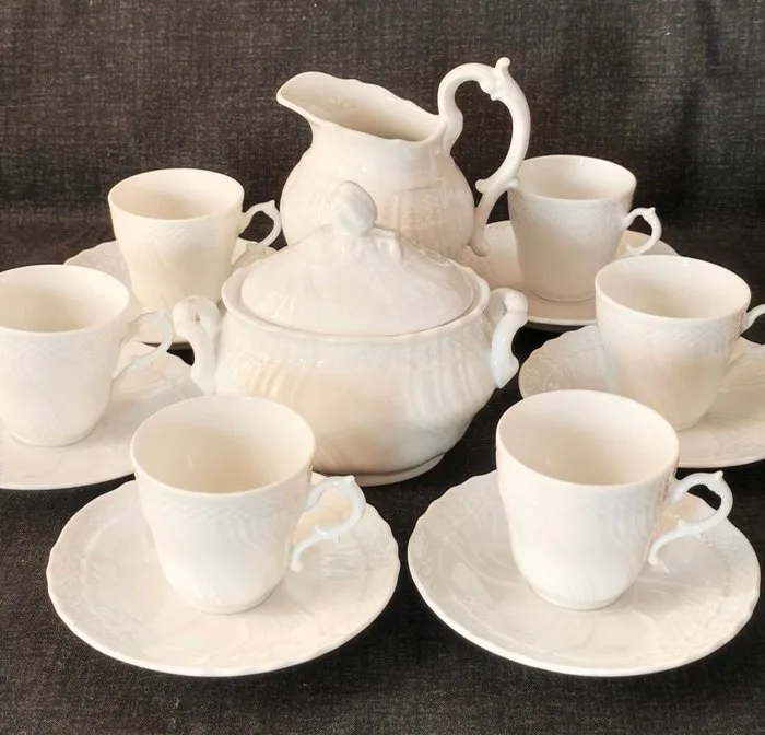 Richard Ginori - Table service for 6 (14) - old Richard Ginori - porcelain biscuit