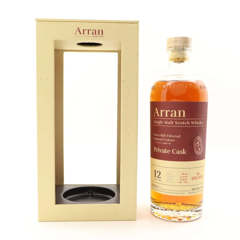 Arran – 2008 12 Year Old Private Cask #110 UK Exclusive (70cl, 60%)