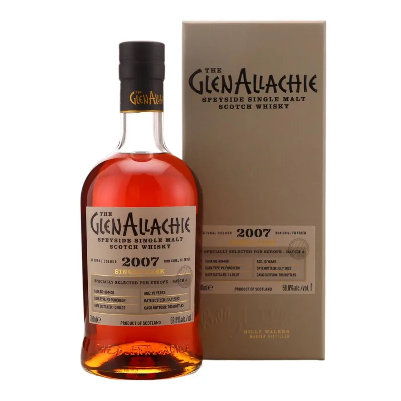 Glenallachie – 2007 Px Puncheon 15 Year Old #804408 / Europe Batch 6
