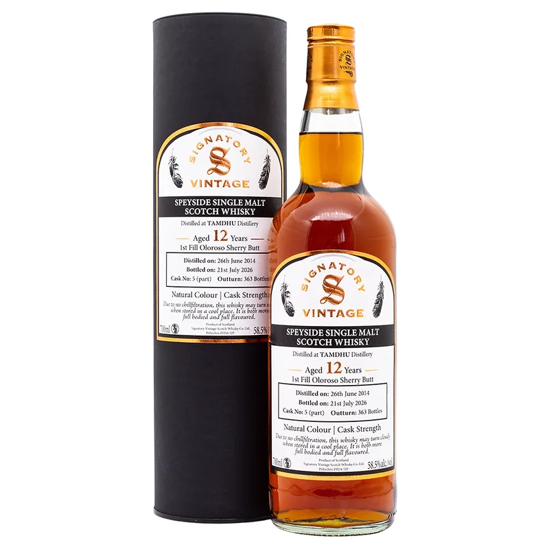 Signatory Vintage Tamdhu 12 Years 2014/2026 Cask 5 (70cl, 58.5%)