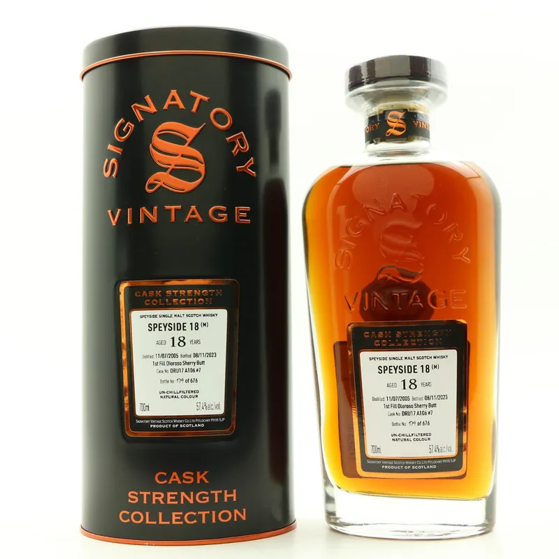 Speyside (M) – 2005 18 Year Old Signatory (70cl, 57.4%)