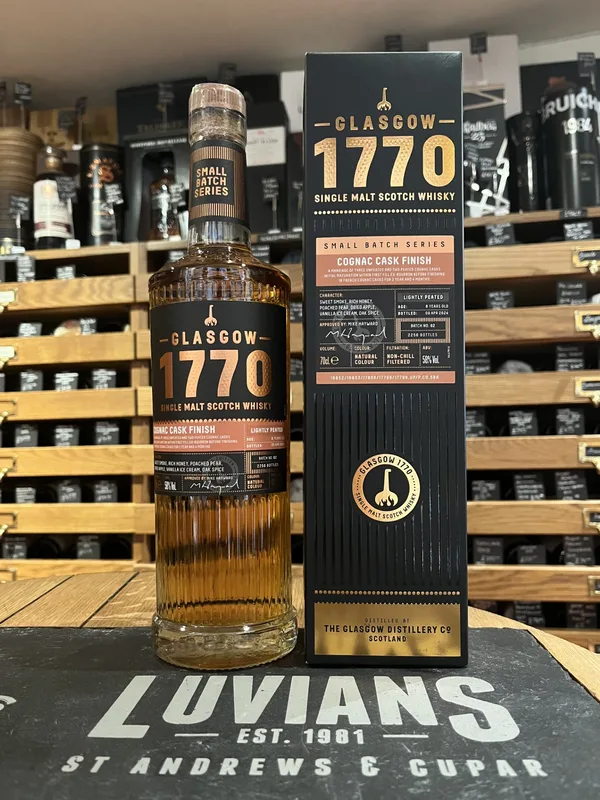 Glasgow 1770 6 Year Old Cask Strength Cognac Cask Finish Small Batch No.2 (70cl)