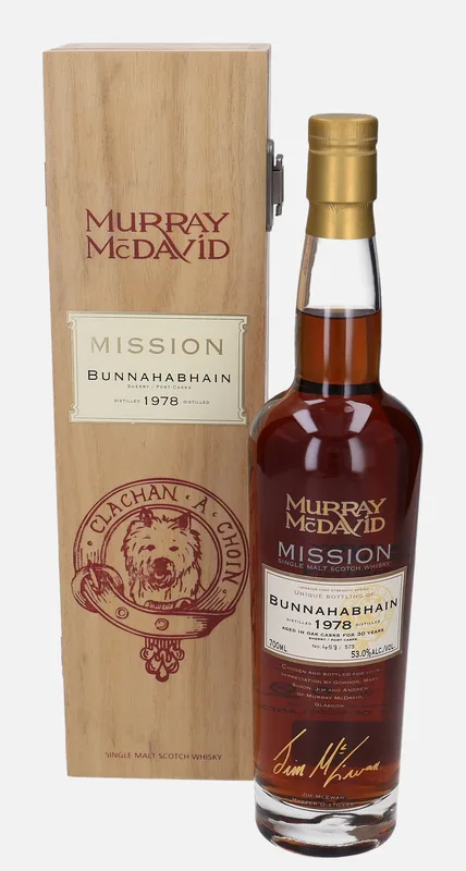 Bunnahabhain – 1978 30 Year Old Murray McDavid Mission