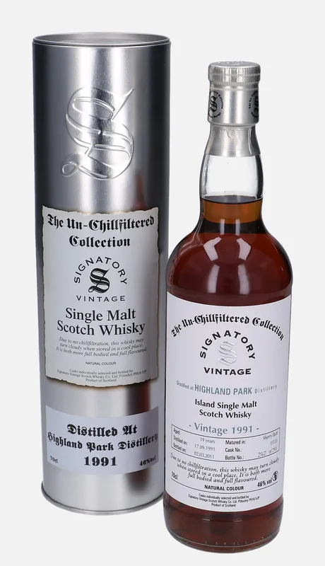 Highland Park – 1991 19 Year Old Signatory Vintage Scotch Whisky Co. The Un-Chillfiltered Collection