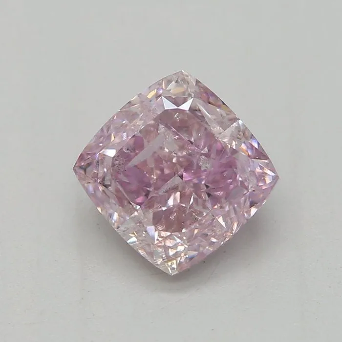 1 pcs Diamond (Natural coloured) - 0.71 ct - Cushion - Fancy Purple Pink - I1 - Gemological Institute of America (GIA) - Fancy Purple Pink GIA