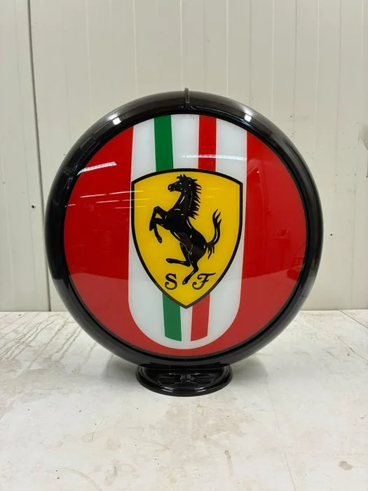Petrol pump - Ferrari - Ferrari – Glazen Benzinepomp Globe – Automobilia - After 2000