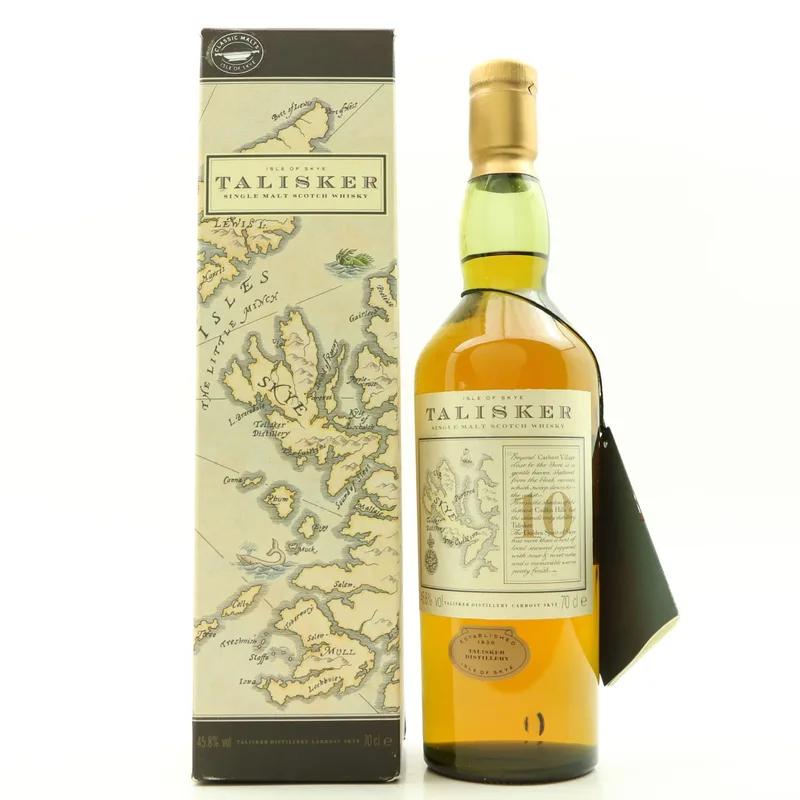 Talisker – 10 Year Old Map Label (70cl, 45.8%)