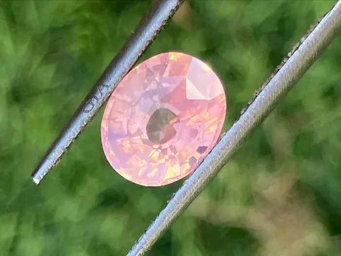 1 pcs Orange, Pink Sapphire padparadscha - 2.61 ct - Gemological Institute of America (GIA)