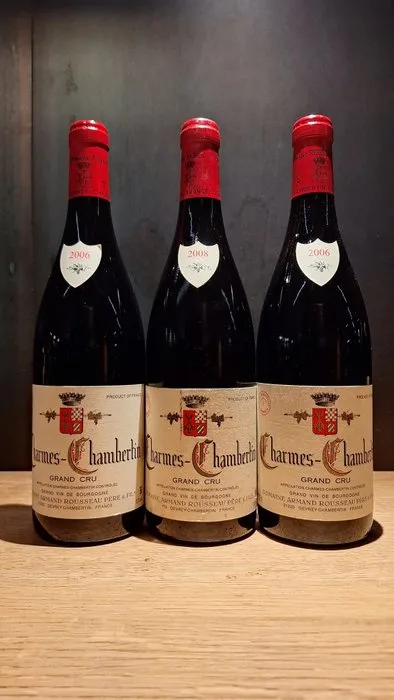 2006 x2, 2008 Domaine Armand Rousseau - Charmes-Chambertin Grand Cru - 3 Bottles (0.75L)