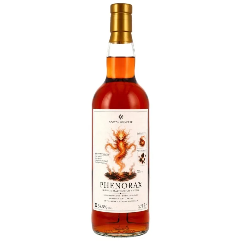 Phenorax 11 Year Old 2015/2026 Scotch Universe 1st Fill Ruby Port Wine Hogshead (70cl, 58.5%)