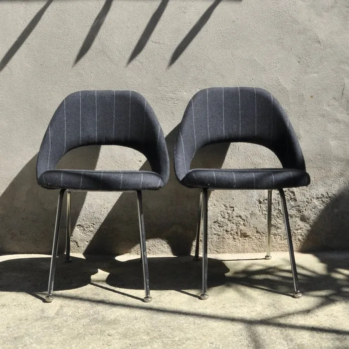 Knoll - Eero Saarinen - Chair (2) - Metal, Chrome plated